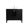 Elegant Decor 40 Inch Single Bathroom Vanity In Black VF12540BK